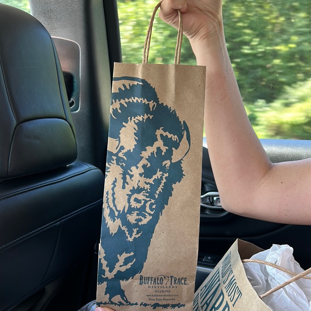 Buffalo Trace bottle bag